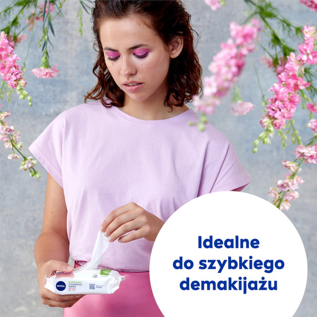 Nivea Biodegradable Cleansing Wipes biodegradowalne łagodzące chusteczki do demakijażu 25szt