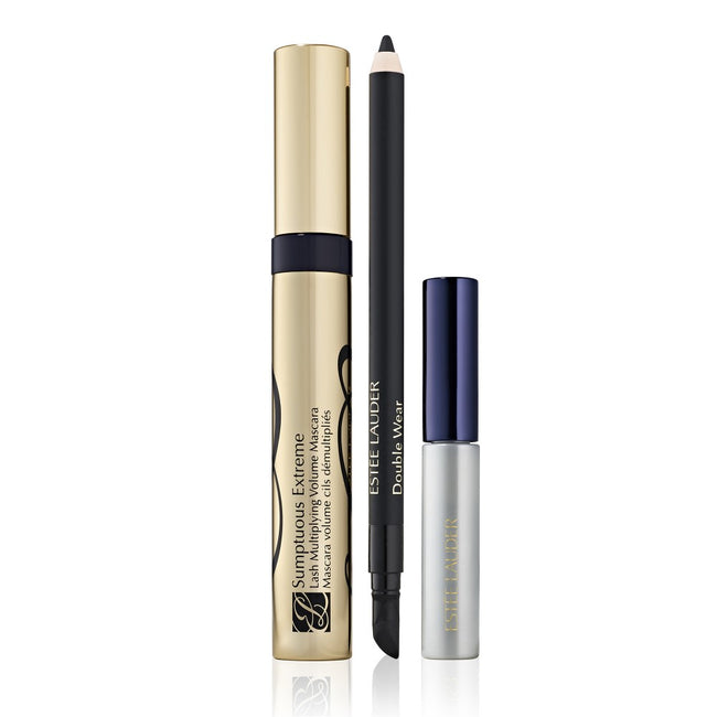 Estée Lauder Lash Line Up zestaw tusz do rzęs 8ml + kredka do oczu 1.1g + żel do brwi 5ml
