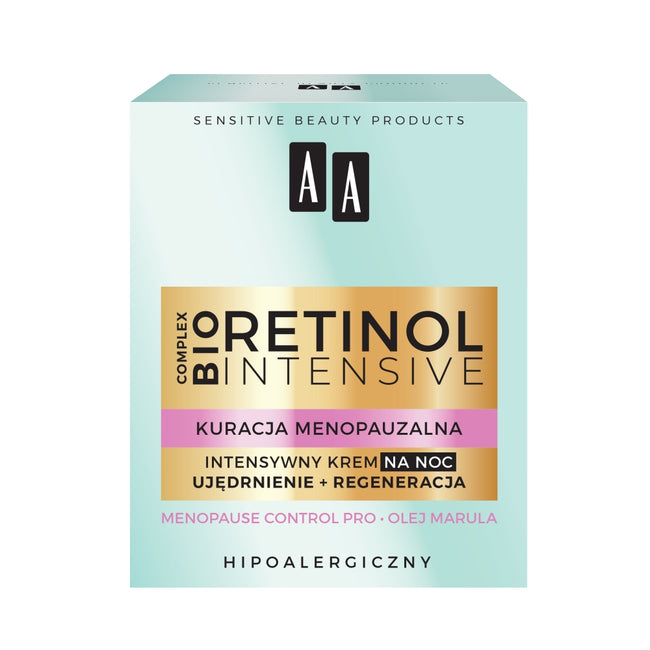 AA Retinol Intensive Kuracja Menopauzalna krem intensywny na noc ujędrnienie + regeneracja 50ml