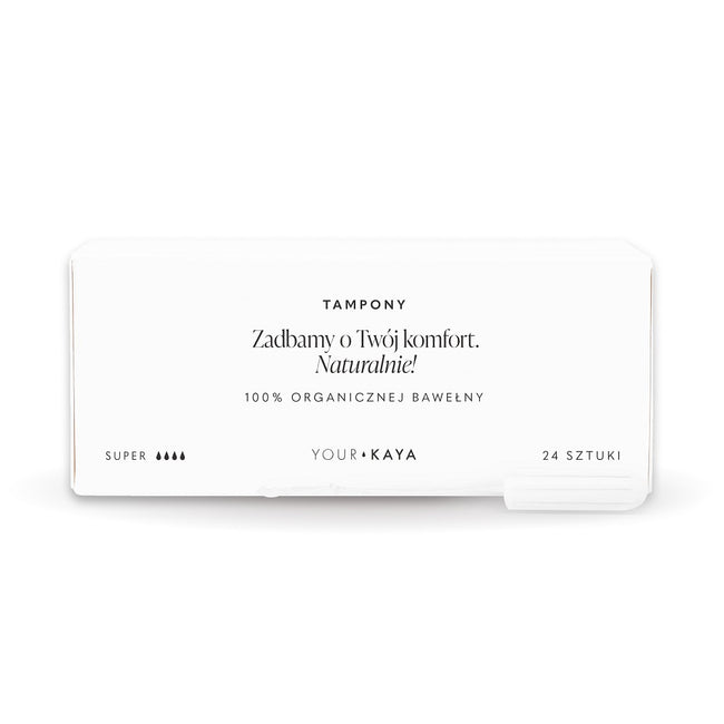 Your Kaya Tampony z organicznej bawełny Super 24szt.