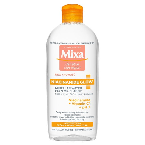 MIXA Niacinamide Glow płyn micelarny z niacynamidem i witaminą C 400ml