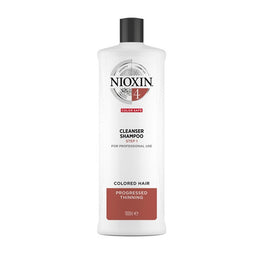 NIOXIN System 4 Cleanser Shampoo oczyszczający szampon do włosów farbowanych znacznie przerzedzonych 1000ml