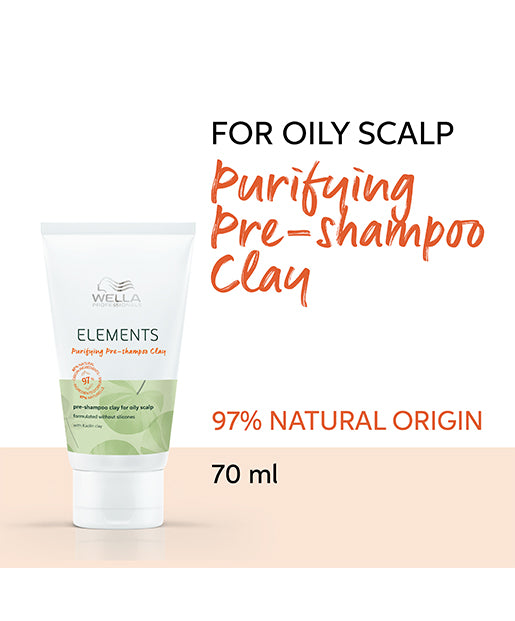 Wella Professionals Elements Purifying Pre-Shampoo Clay oczyszczająca glinka do stosowania przed myciem włosów szamponem 70ml