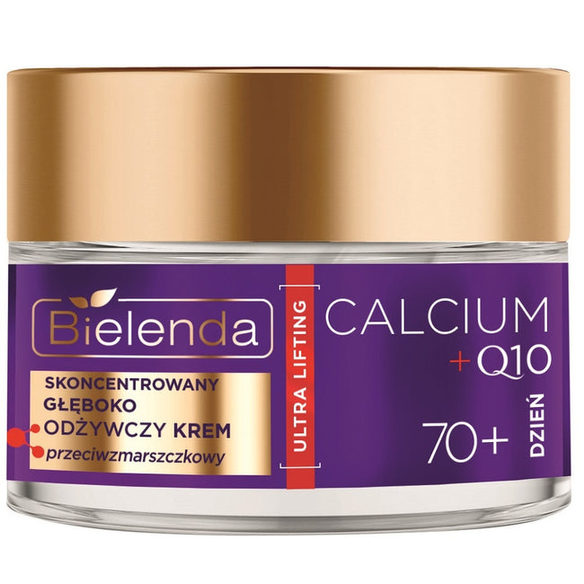 Bielenda Calcium + Q10 skoncentrowany głęboko odżywczy krem przeciwzmarszczkowy na dzień 70+ 50ml