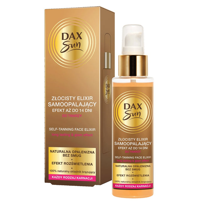 Dax Sun Złocisty eliksir samoopalający do twarzy 110ml