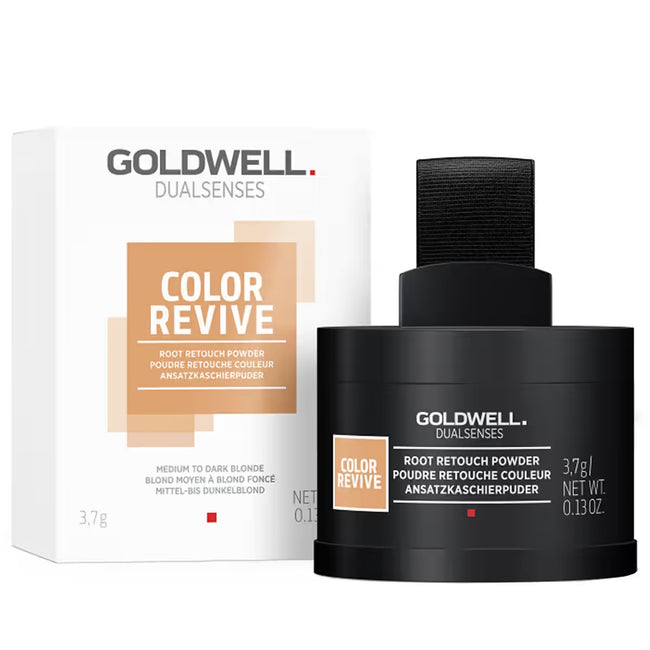 Goldwell Dualsenses Color Revive Root Retouch Powder puder maskujący odrost Medium to Dark Blonde 3.7g