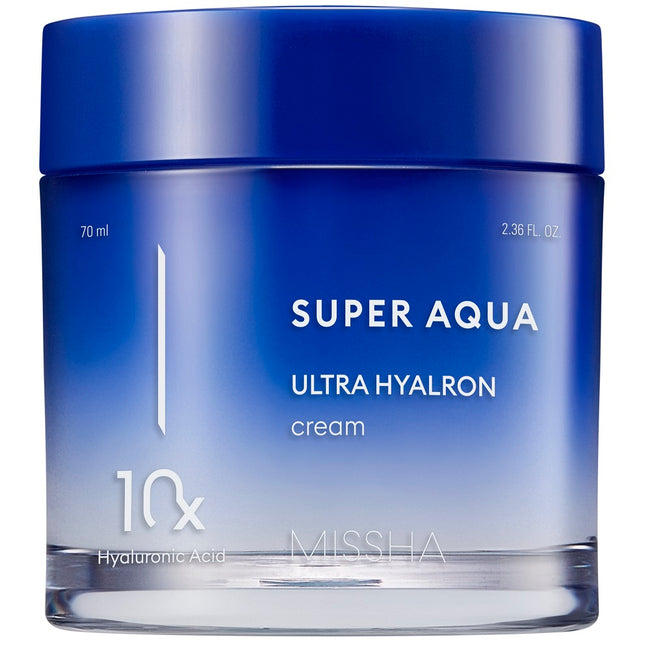 Missha Super Aqua Ultra Hyalron Cream nawilżający krem z kwasem hialuronowym 70ml