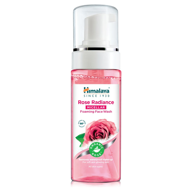 Himalaya Rozświetlająca micelarna pianka do mycia twarzy z organiczną różą 150ml