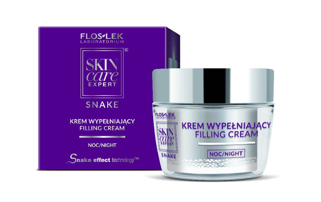 Floslek Skin Care Expert Snake krem wypełniający na noc 60+ 50ml