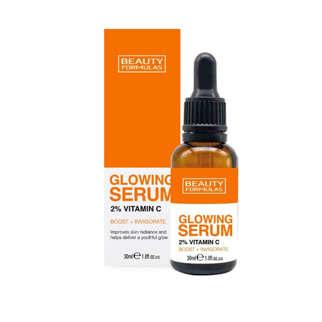 Beauty Formulas Glowing Serum rozjaśniające serum do twarzy 2% Vitamin C 30ml