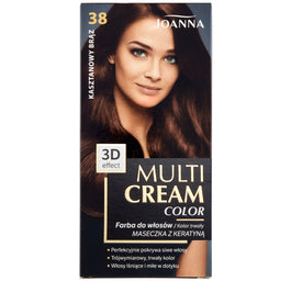 Joanna Multi Cream Color farba do włosów 38 Kasztanowy Brąz