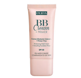 Pupa Milano BB Cream + Primer Combination To Oily Skin SPF20 krem BB i baza pod makijaż do cery tłustej i mieszanej 002 Natural 30ml