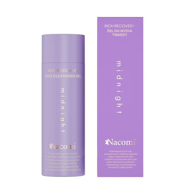 Nacomi Rich Recovery żel do mycia twarzy Midnight 140ml