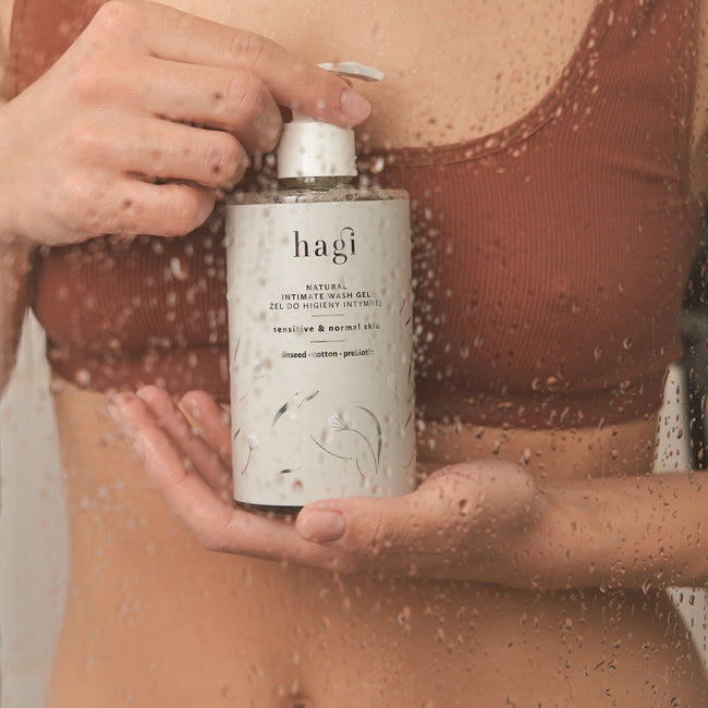 Hagi Naturalny żel do higieny intymnej Len i Bawełna 300ml