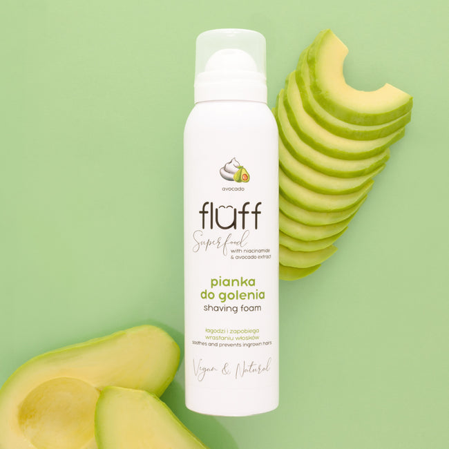 Fluff Shaving Foam pianka do golenia z awokado i niacynamidem 150ml