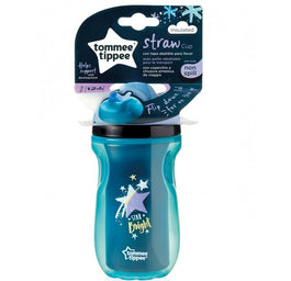 Tommee Tippee Straw Cup bidon ze słomką niekapek 12m+ Boy 260ml