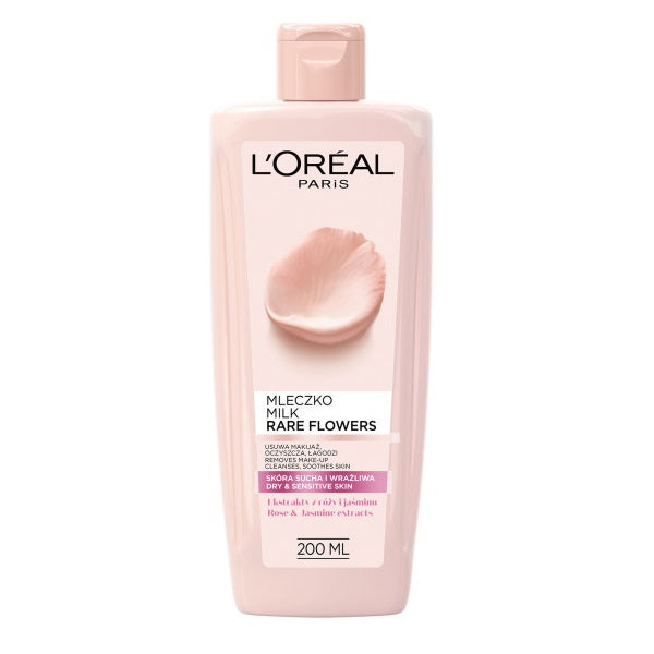 L'Oreal Paris Rare Flowers mleczko łagodzące skóra sucha i wrażliwa 200ml