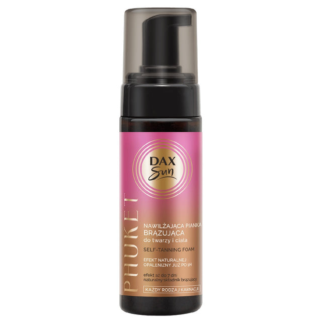 Dax Sun Nawilżająca pianka brązująca do twarzy i ciała Phuket 160ml