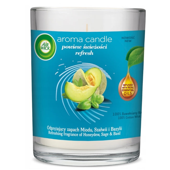 Air Wick Aroma Candle świeca zapachowa Powiew Świeżości 220g