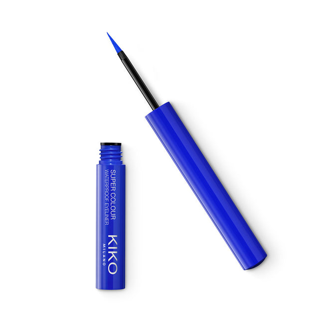 KIKO Milano Super Colour Waterproof Eyeliner ultragładki wodoodporny kolorowy eyeliner w płynie 06 Blue 1.7ml