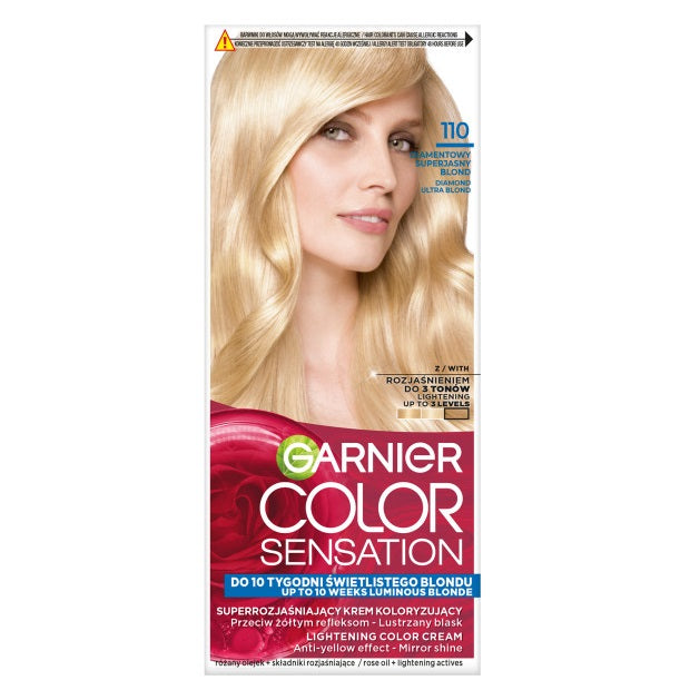 Garnier Color Sensation krem koloryzujący do włosów 110 Diamentowy Superjasny Blond