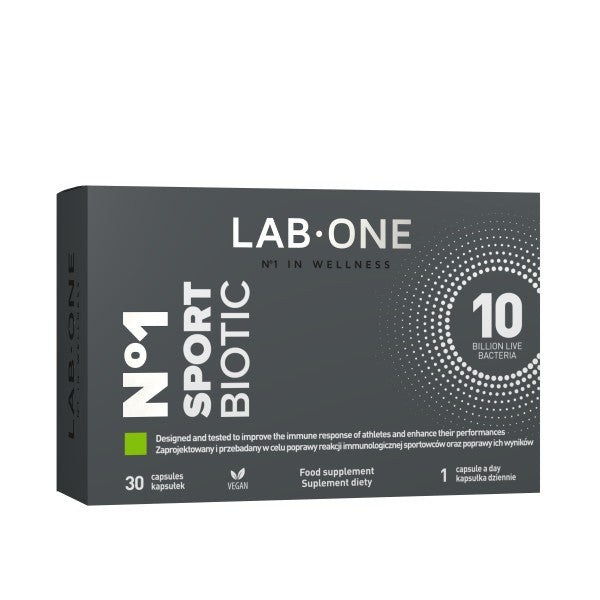 LAB ONE N°1 SportBiotic suplement diety wspierający regenerację 30 kapsułek