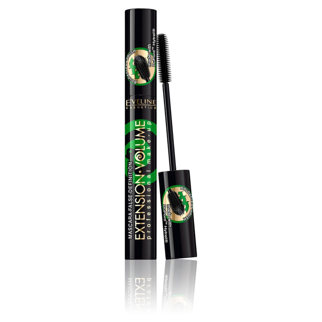 Eveline Cosmetics Extension Volume 4D False Definition Mascara wydłużająco-podkręcający tusz do rzęs Black 10ml