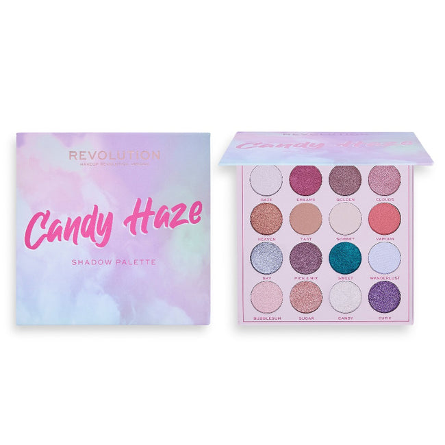 Makeup Revolution Candy Haze Eyeshadow Palette paletka cieni do powiek Cloud Gazer 16g