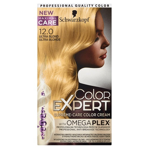 Schwarzkopf Color Expert Supreme-Care Color Cream krem trwale koloryzujący do włosów 12.0 Ultra Blond
