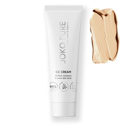 Joko Pure Holistic Care & Beauty zestaw baza pod makijaż z prebiotykiem 10ml + nawilżający krem CC do twarzy 30ml