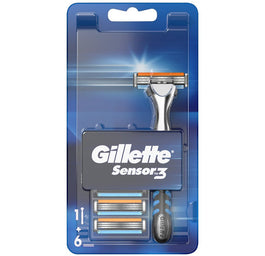 Gillette Sensor 3 maszynka do golenia + wymienne ostrza 6szt