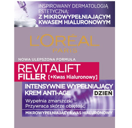 L'Oreal Paris Revitalift Filler [HA] krem do twarzy z kwasem hialuronowym na dzień 50ml