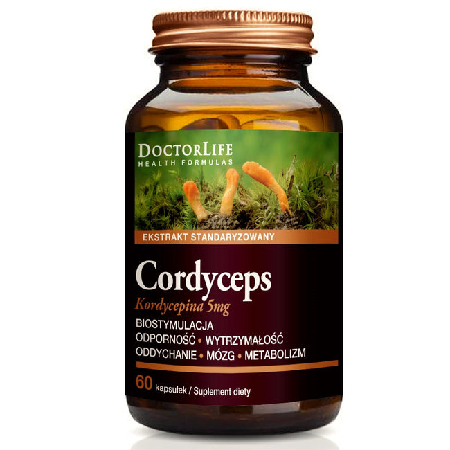 Doctor Life Cordyceps 500mg suplement diety 60 kapsułek