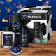 Nivea Football Box zestaw Deep żel pod prysznic 3w1 250ml + Deep antybakteryjna woda po goleniu 100ml + Men Creme krem do ciała i twarzy 75ml + Deep antyperspirant w kulce 50ml