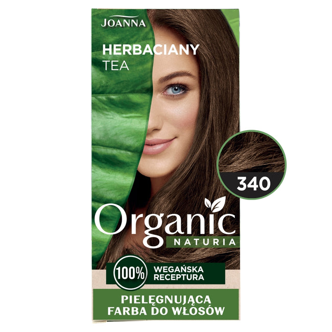 Joanna Naturia Organic pielęgnująca farba do włosów 340 Herbaciany