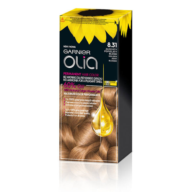 Garnier Olia farba do włosów 8.31 Złocisty Popielaty Blond