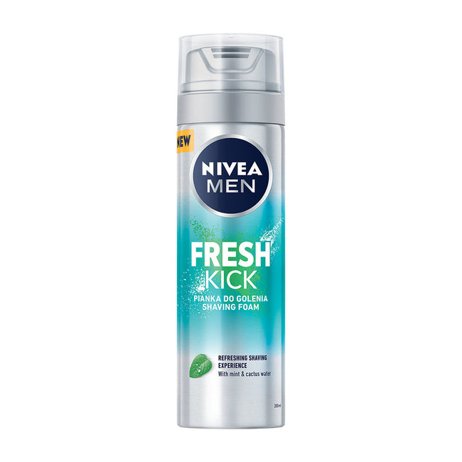 Nivea Men Fresh Kick odświeżająca pianka do golenia 200ml