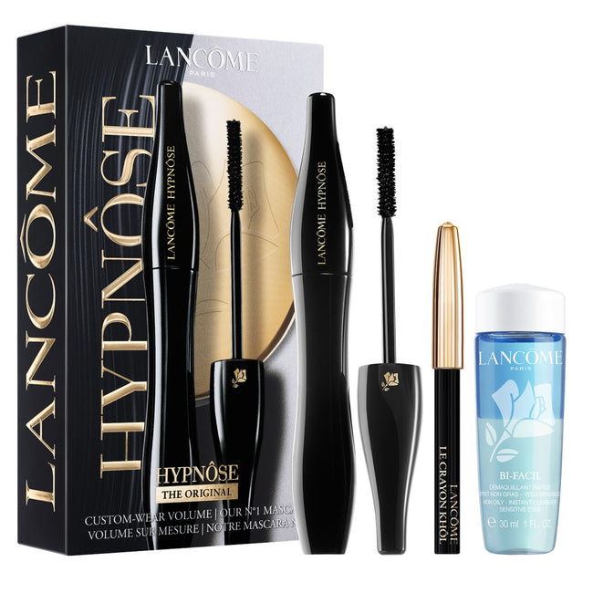Lancome Hypnose Mascara Gift Set zestaw tusz do rzęs 01 Noir Hypnotic 6.2ml + mini kredka do oczu 01 Noir 0.7g + płyn do demakijażu oczu 30ml