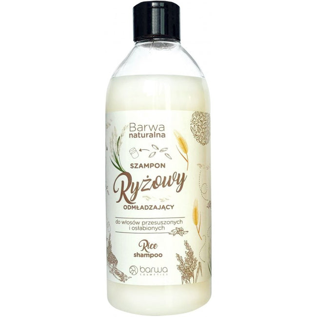 Barwa Naturalna odmładzający szampon ryżowy 500ml