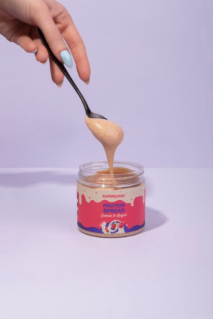 Supersonic Krem orzechowy o smaku białej czekolady z malinami 160g