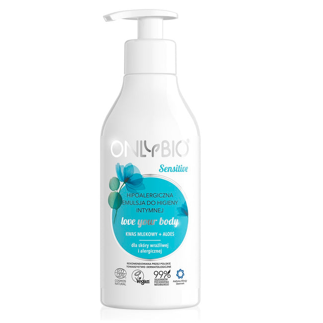 OnlyBio Sensitive hipoalergiczna emulsja do higieny intymnej 250ml