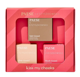 Paese Kiss My Cheeks 01 zestaw kremowy bronzer 12g + kremowy róż 4g + kremowy rozświetlacz 4g