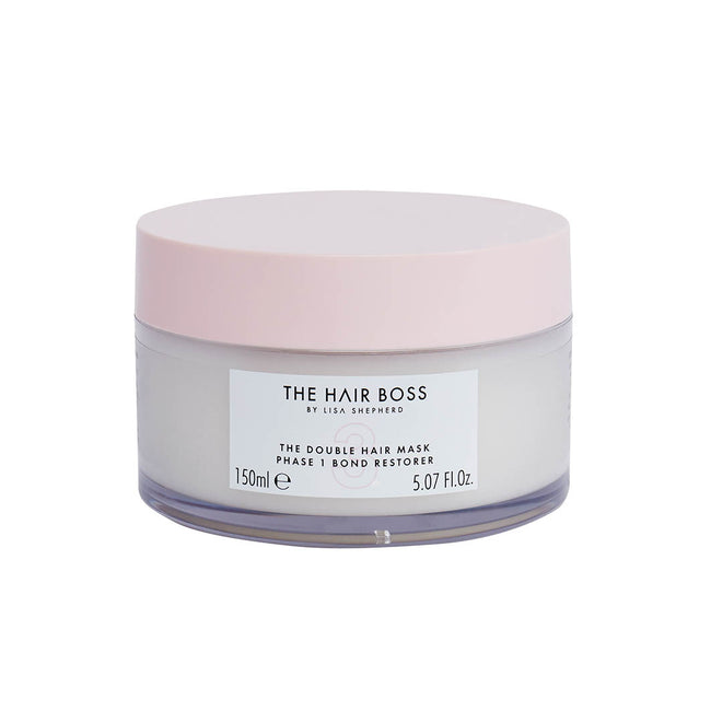 The Hair Boss The Double Hair Mask Phase 1 i 2 keratynowe maski nawilżające odbudowujące strukturę włosa 2x150ml