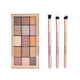 Makeup Revolution Glam Eyes Makeup Gift Set zestaw Reloaded Eyeshadow Palette paleta cieni do powiek + Eyeshadow Brushes pędzle do makijażu 3szt