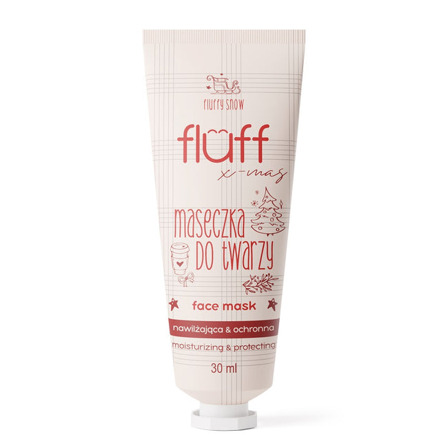 Fluff Fluffy Snow Face Care zestaw maseczka do twarzy 30ml + krem do twarzy 30ml + żel do mycia twarzy 100ml