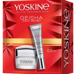 Yoskine Geisha Gold Secret zestaw krem na dzień i noc 65+ 50ml + krem pod oczy 15ml