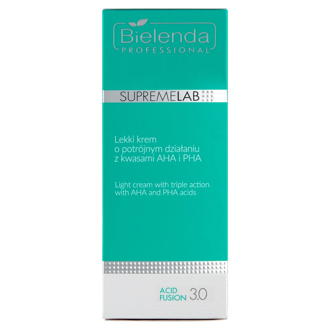 Bielenda Professional SupremeLab Acid Fusion 3.0 lekki krem o potrójnym działaniu z kwasami AHA i PHA 50ml