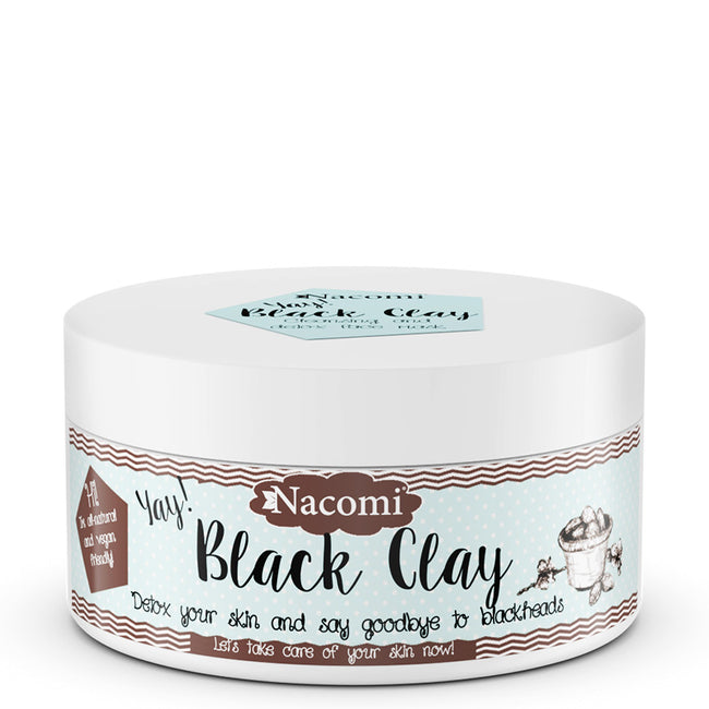 Nacomi Black Clay czarna glinka oczyszczająca 90g
