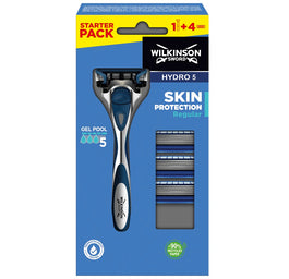 Wilkinson Hydro 5 Skin Protection Regular maszynka do golenia z wymiennymi ostrzami dla mężczyzn 1szt + wkłady 4szt