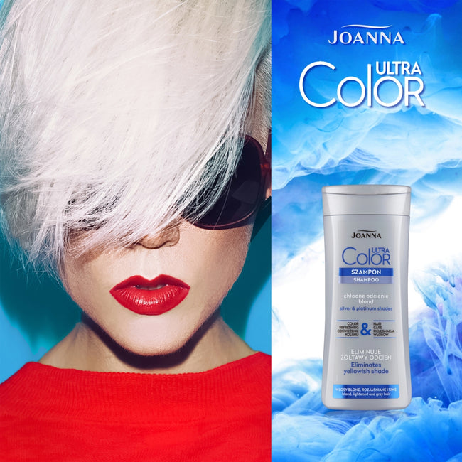 Joanna Ultra Color szampon nadający platynowy odcień do włosów blond i rozjaśnianych 400ml